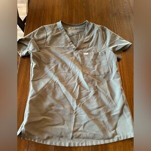 Figs Gray Short Sleeve Tee